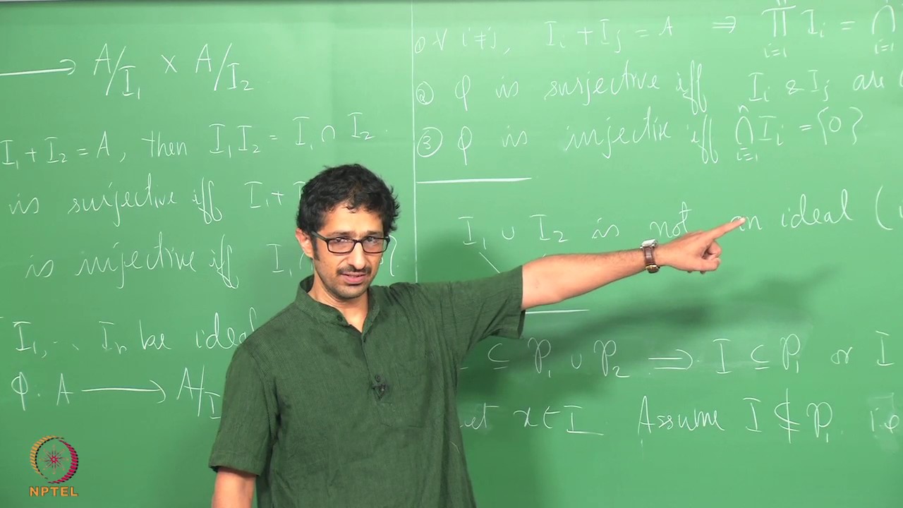 Lecture 5 -  Properties of Prime Ideals