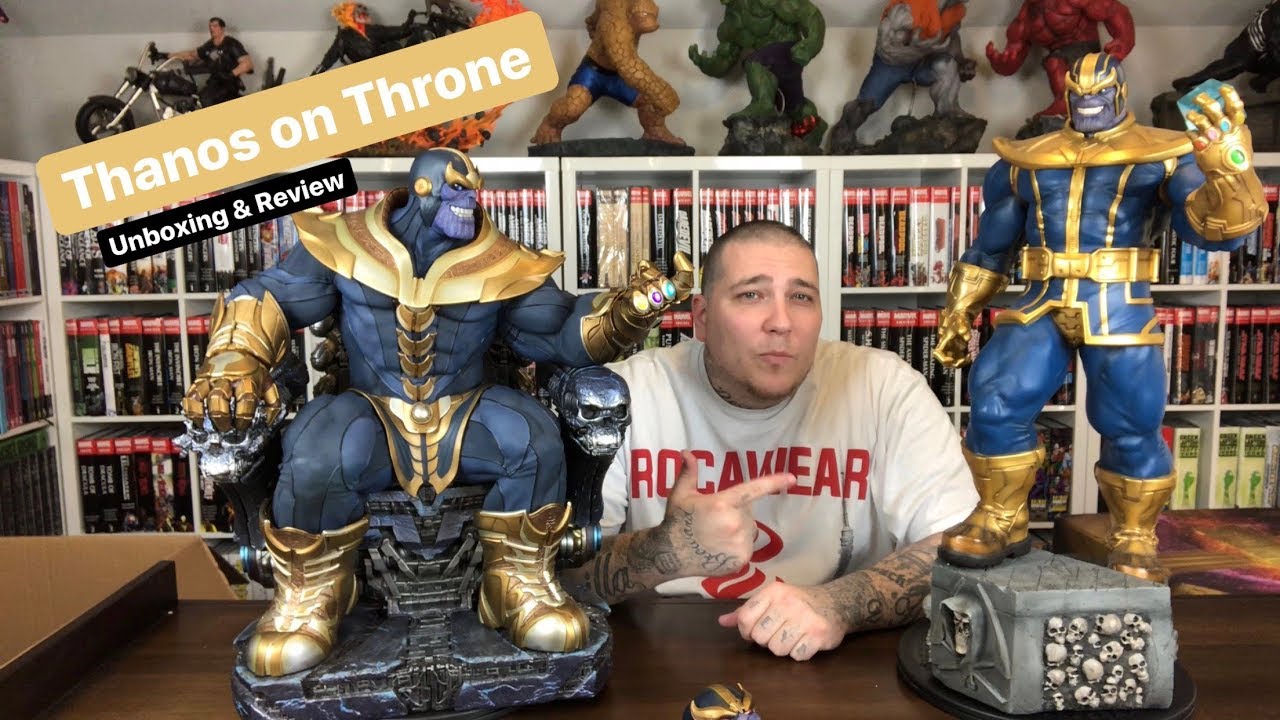 Thanos On Throne Exclusive Maquette by Sideshow Collectibles Unboxing & Review