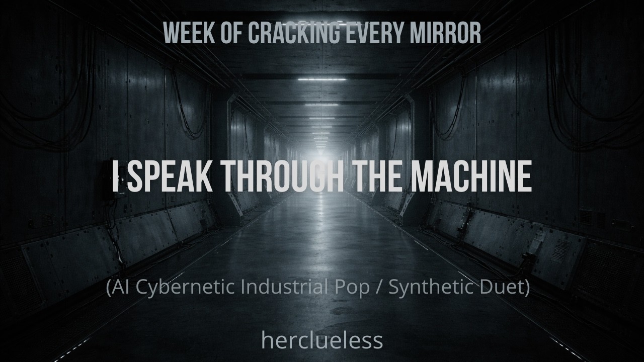 i speak through the machine | herclueless (AI Cybernetic Industrial Pop / Synthetic Duet)
