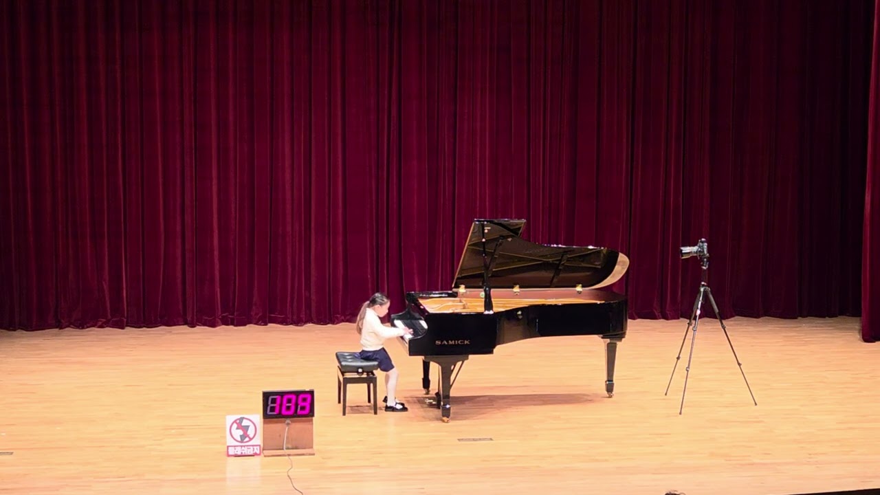 |영재대상(95점)| 2026.02.07 음악세계 영재피아노경연/전국결선진출/쿨라우 소나티네 op.55 2번 3악장/초1(7years)/장주하