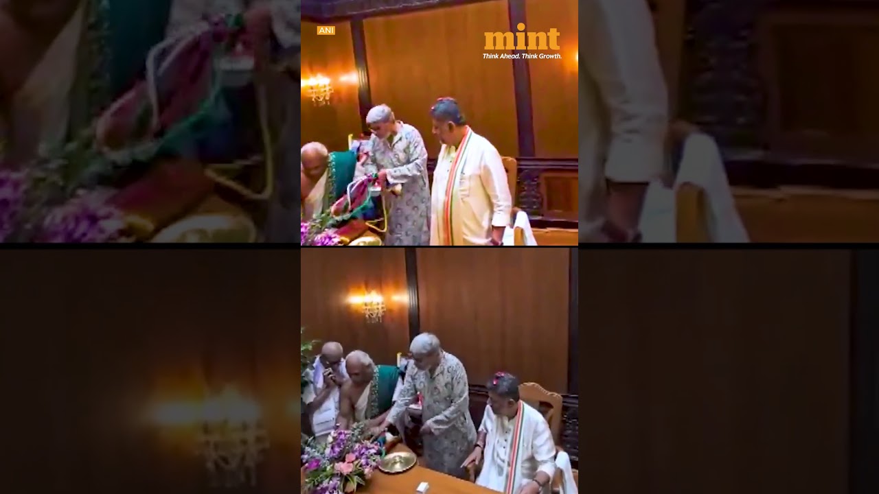 #dkshivakumar Takes Charge As New #Karnataka Chief Minister | WATCH