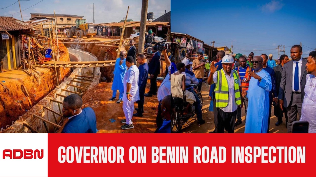 Benin City Residents Cheer Governor's Road Inspections