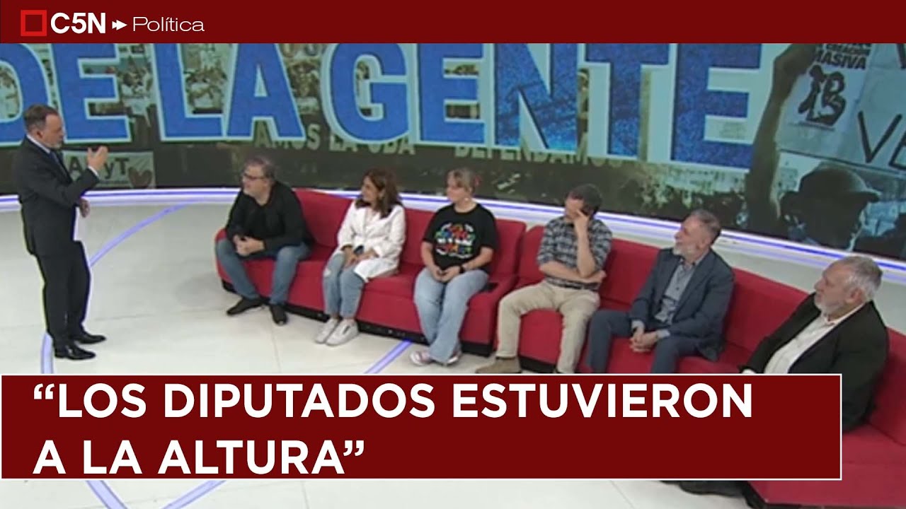 DECANOS UNIVERSITARIOS y TRABAJADORES DEL GARRAHAN con GUSTAVO SYLVESTRE en MINUTO UNO