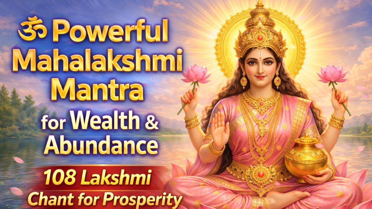 Powerful Mahalakshmi Mantra for Wealth & Abundance | 108 Lakshmi Chant for Prosperity