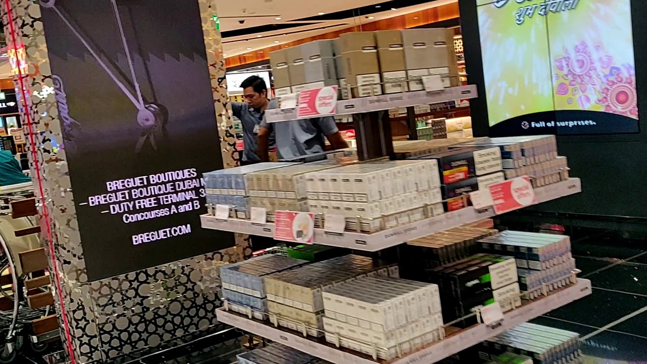 Stunning Dubai (DXB) International Airport shopping mall. Dubai duty free shops and its facilities