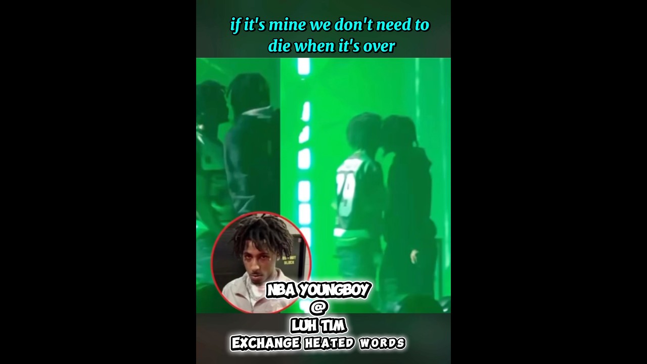 NBA YOUNG BOY AND LUH TIM GET INTO A HEATED DEBA ON STAGE #streetnews ##rapperbeef #nbayoungboyfans