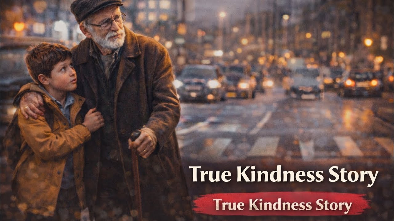 A Boy Helped an Old Man Cross the Street | True Kindness Story That Will Touch Your Heart | 