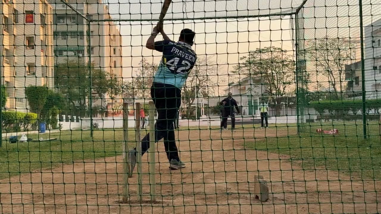 Net Cricket Practice on 13-Mar-26 with hard tennis ball at Koradi Road Nagpur in Greens City