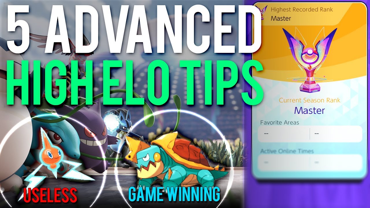 5 ADVANCED TIPS THAT WILL HELP U WIN MORE GAMES ! WHAT I LEARNED CLIMBING TO MASTERS ! POKEMON UNITE