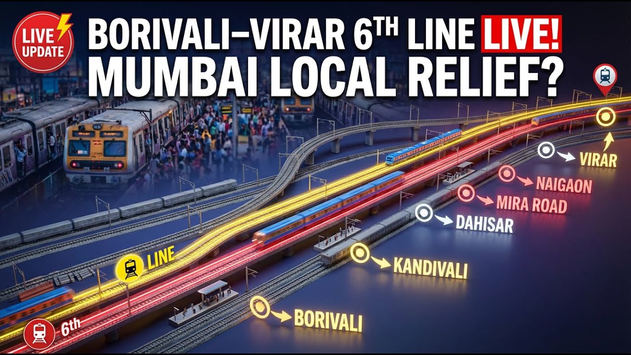 Borivali&ndash;Virar 5th & 6th Line 🚆 | जनवरी 2026 Latest Progress Report | Borivali&ndash;Virar 6th Line चालू!