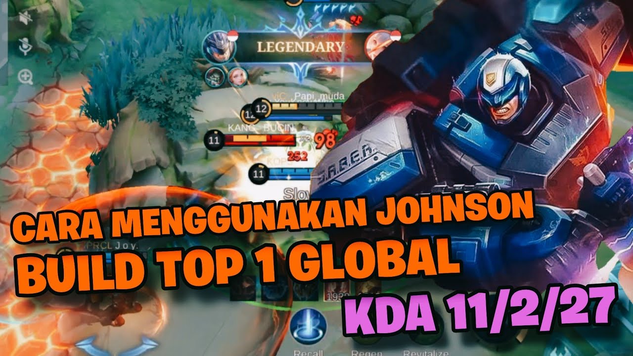 CARA MENGGUNAKAN JOHNSON BUILD TOP 1 GLOBAL - MLBB