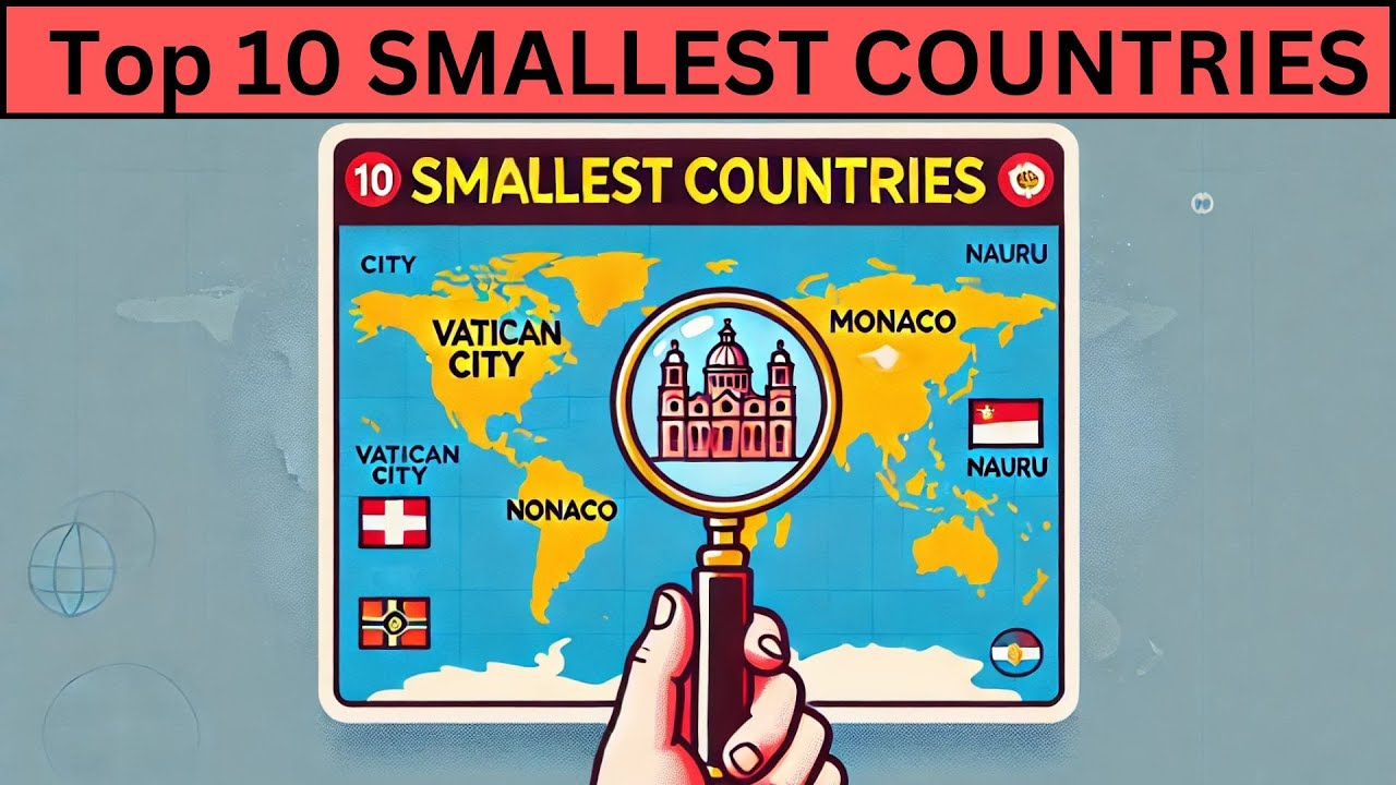 Top 10 Smallest Countries in the World | Land Area, Population & Currency
