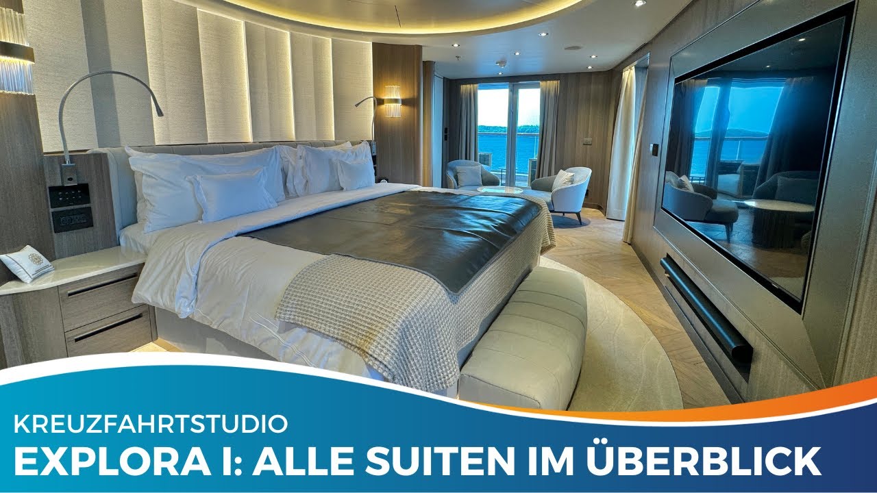 So exklusiv sehen die Suiten an Bord der EXPLORA I aus: Ocean Terrace, Penthouse & Residence
