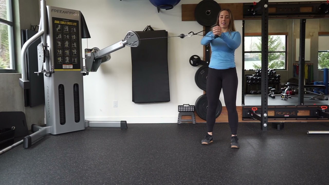 Pallof Press + Rotation with cable