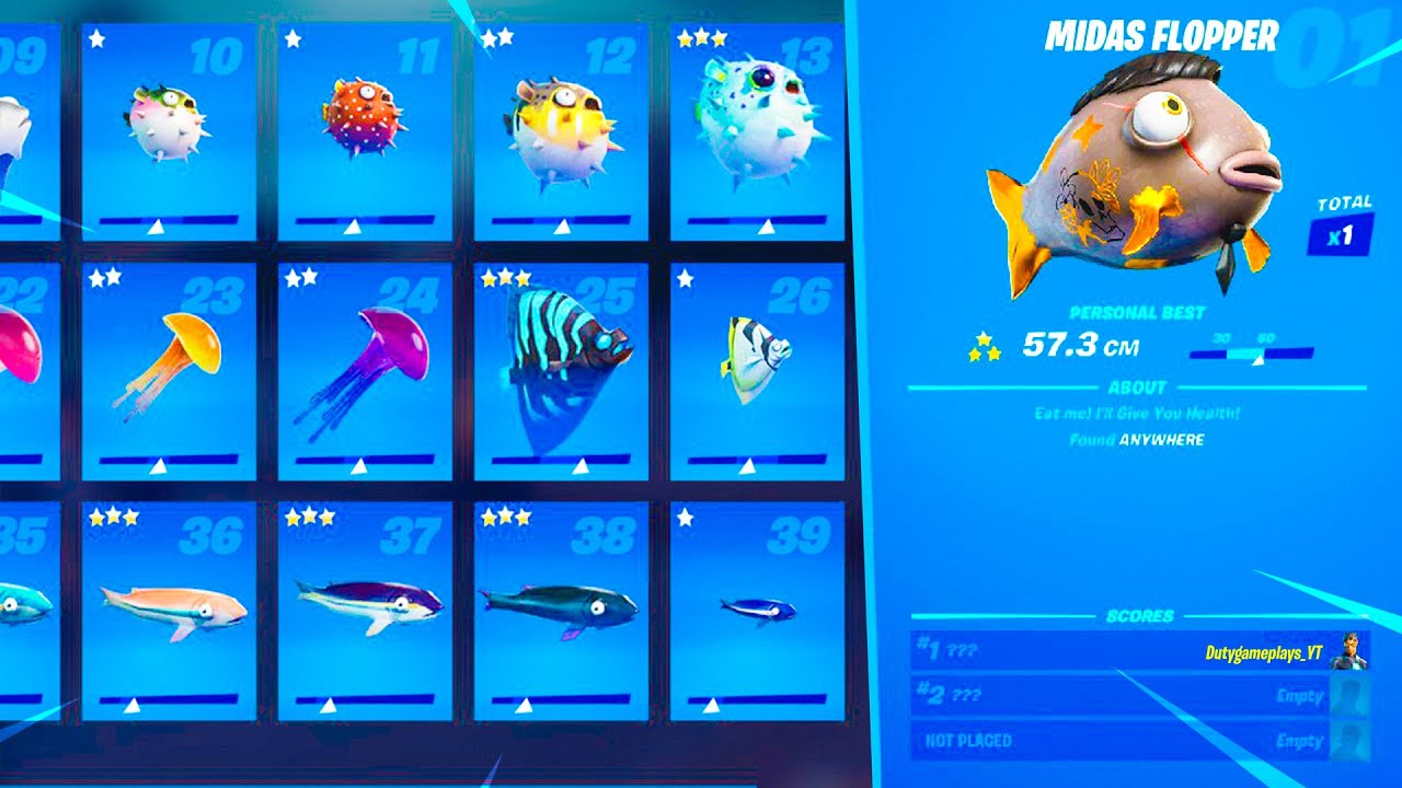 *PEZ MIDAS* Guía COMPLETA de PECES!! 🐟 Fortnite: battle royale (Temporada 4)