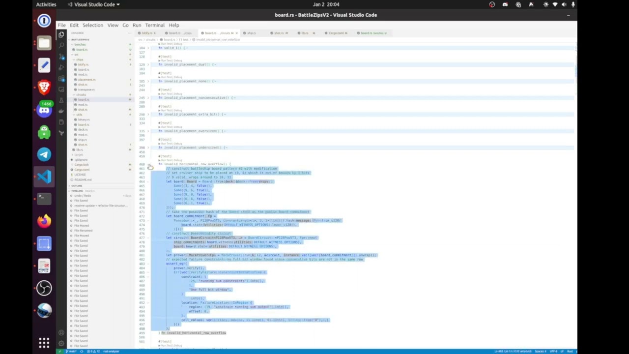 BattleZipsV2: Pre-Release Unit Tests Demonstration