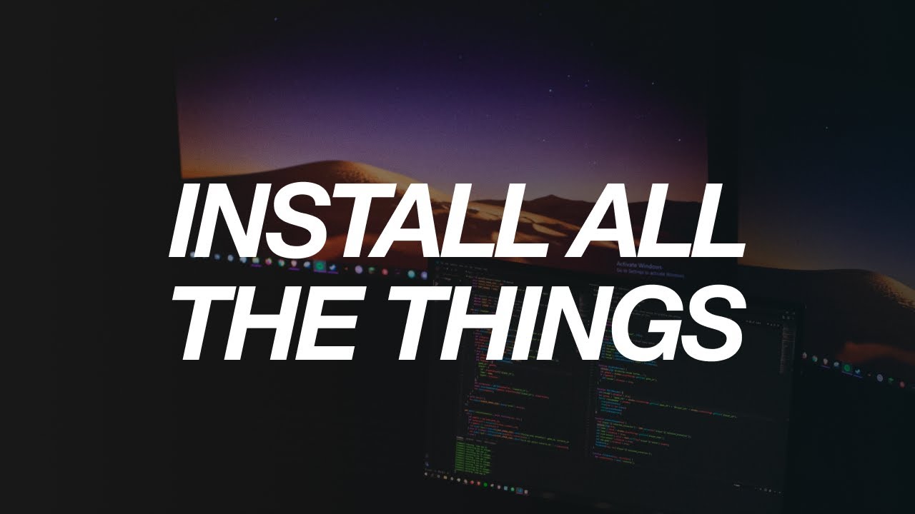 Never Setup A Development Environment From Scratch Again