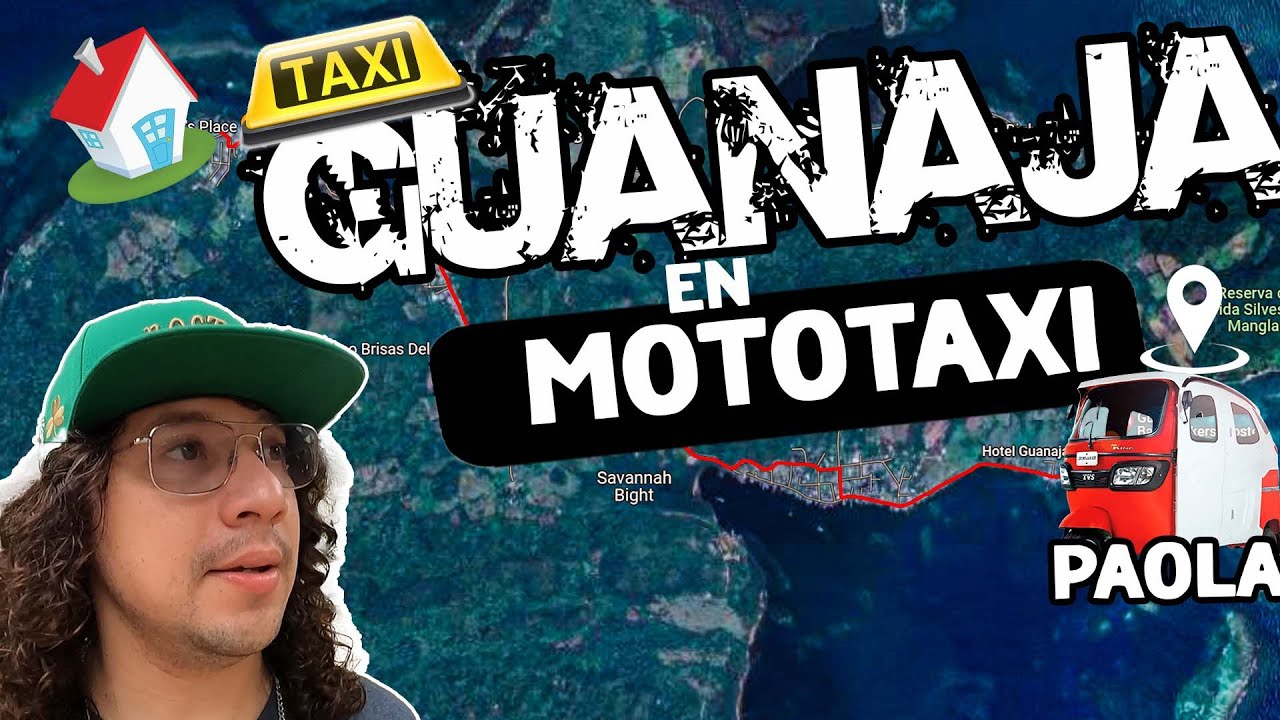 Me hice un tour en mototaxi por toda la isla de GUANAJA
