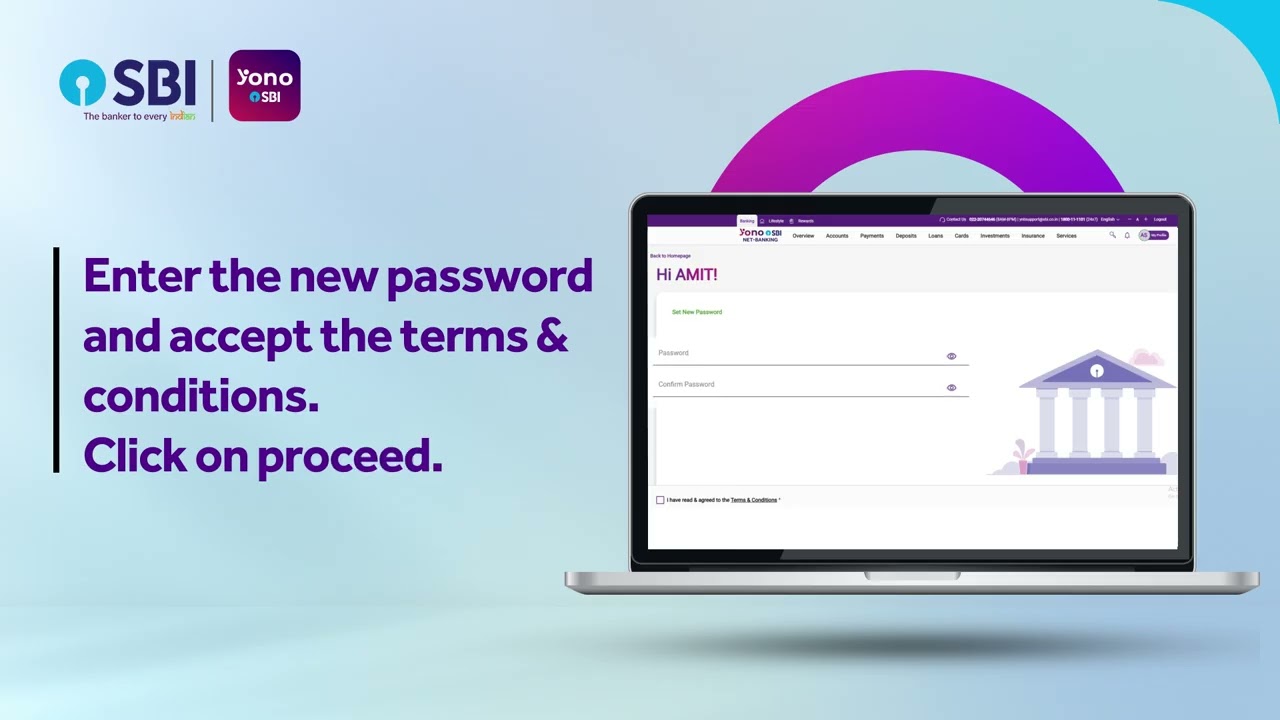 How to change the password on YONO Net-Banking?