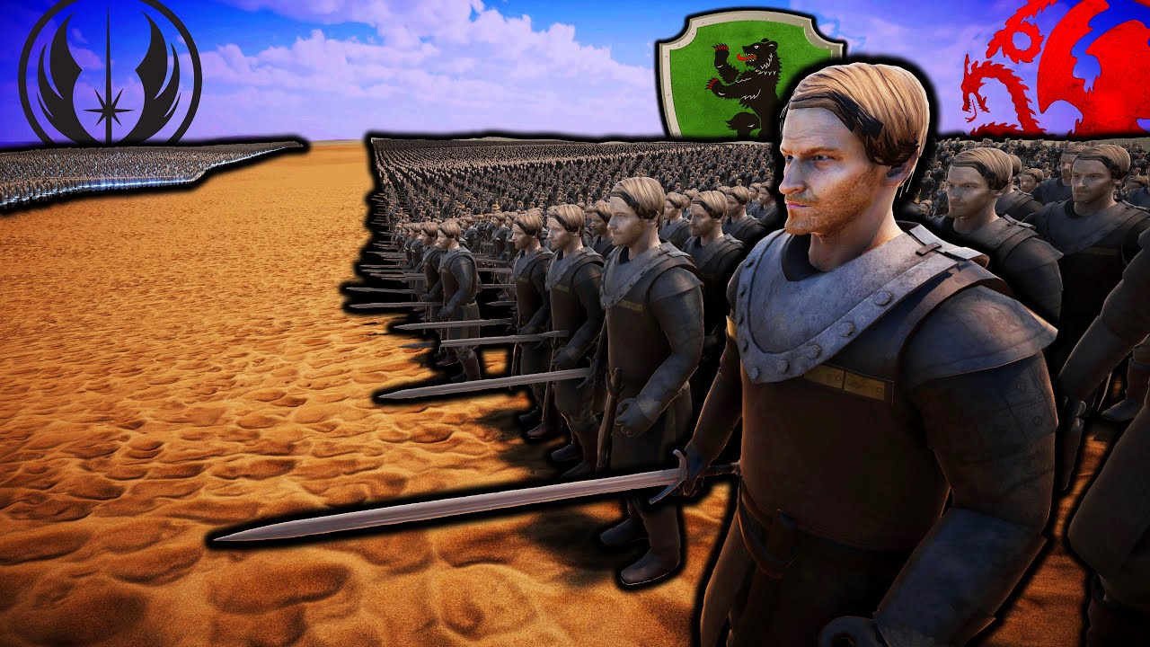 15 MILLION JORAH MORMONT vs 1 MILLION JEDI MASTERS | Ultimate Epic Battle Simulator 2