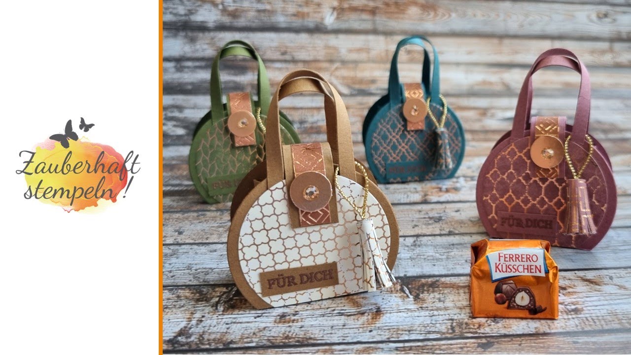 Mini Handtasche | Goodie für Küsschen | HERRLICH HERBSTLICH | Stampin' Up! | Mitbringsel