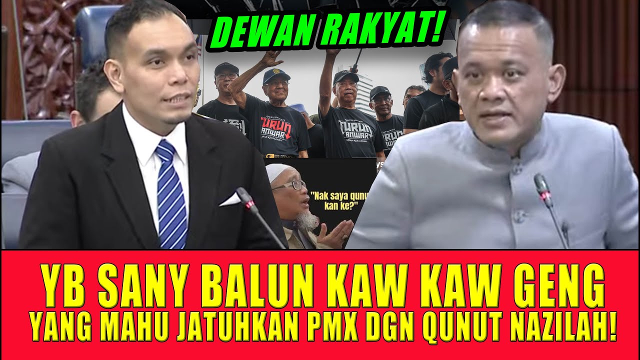 YB SANY BALUN KAW KAW GENG LEBAI DAN PEMBAMKANG YANG MAHU JATUHKAN PMX DGN QUNUT NAZILAH!