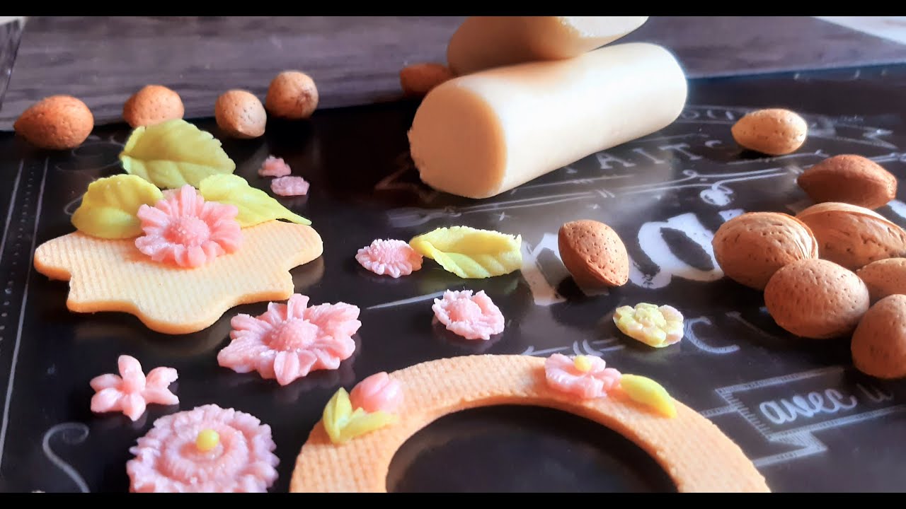 pate d amande au sirop cuit عجينة اللوز لتزيين حلويات الصابلي وحشوة الثمر