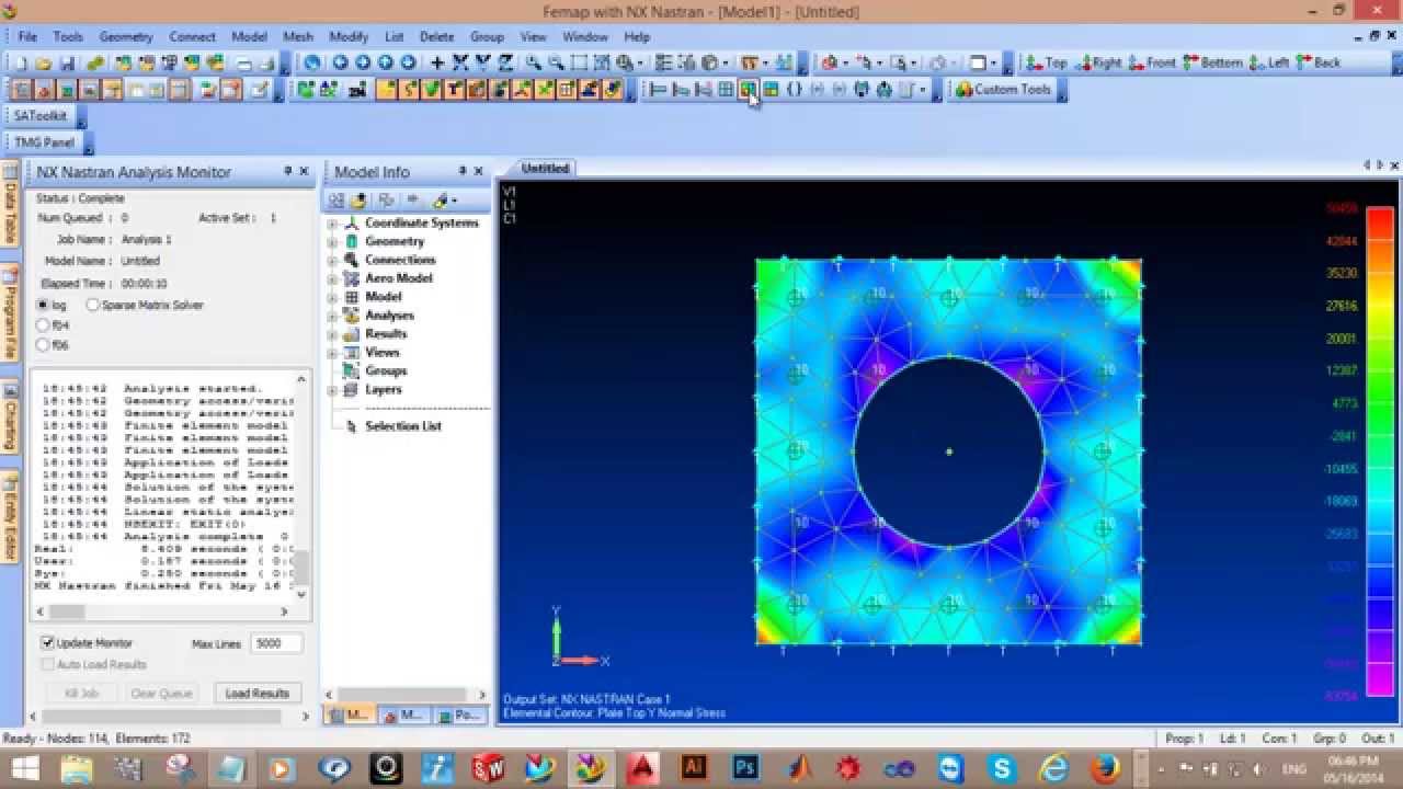 Femap Tutorial 3: Plate Analysis