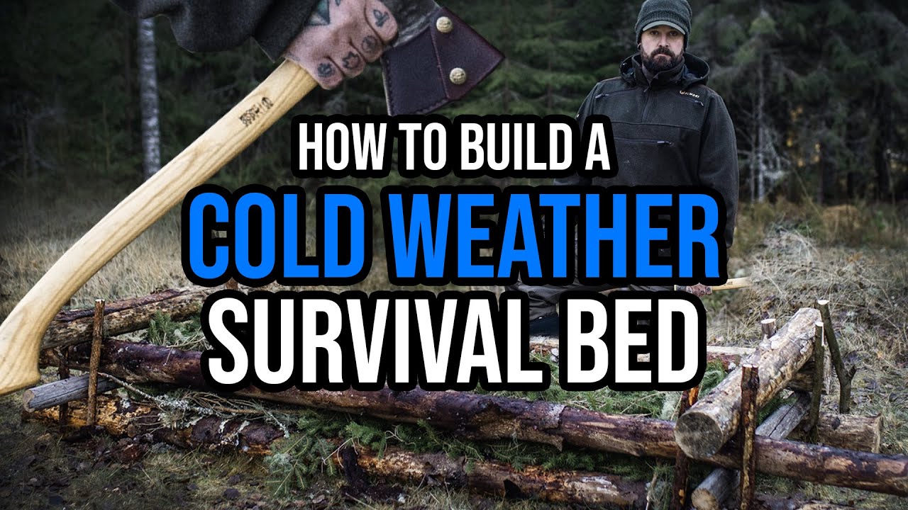 Easiest Bushcraft Bed - The Best And Fastest Bed For Cold Weather Survival  - Joe Price - Bushcraft