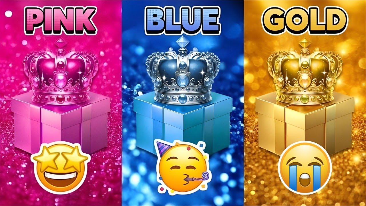 Choose Your Gift...! Pink, Blue or Gold 💗💙⭐️ 1 Bad, 2 Good 😱 Castle Quiz