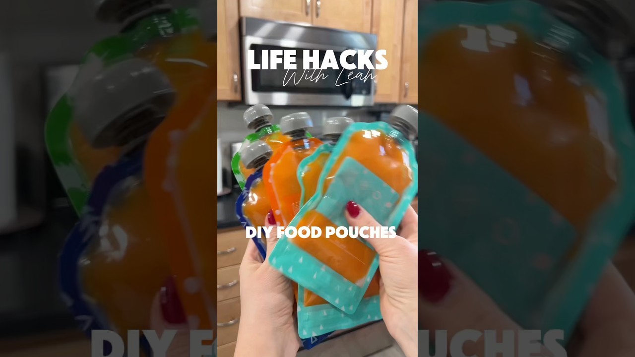 Homemade baby food pouches