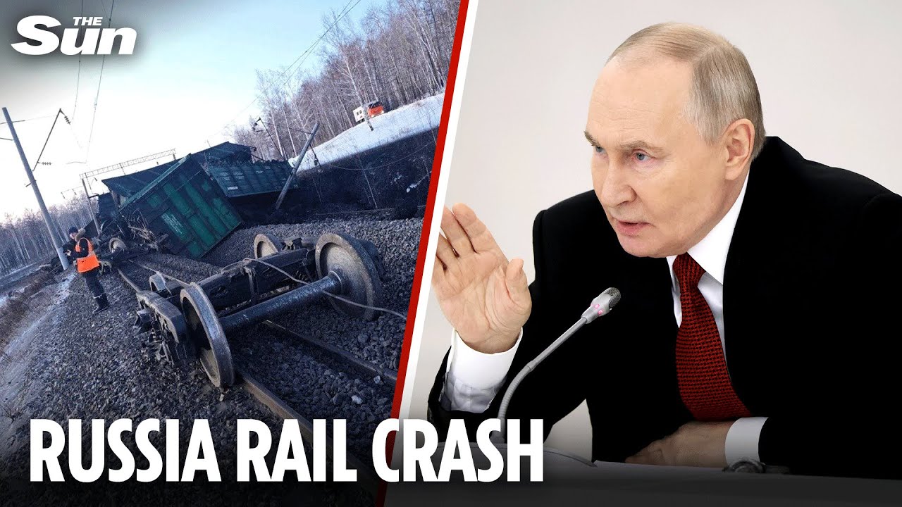 Major train crash on key route used to feed Putin&rsquo;s war machine with North Korean military equipment