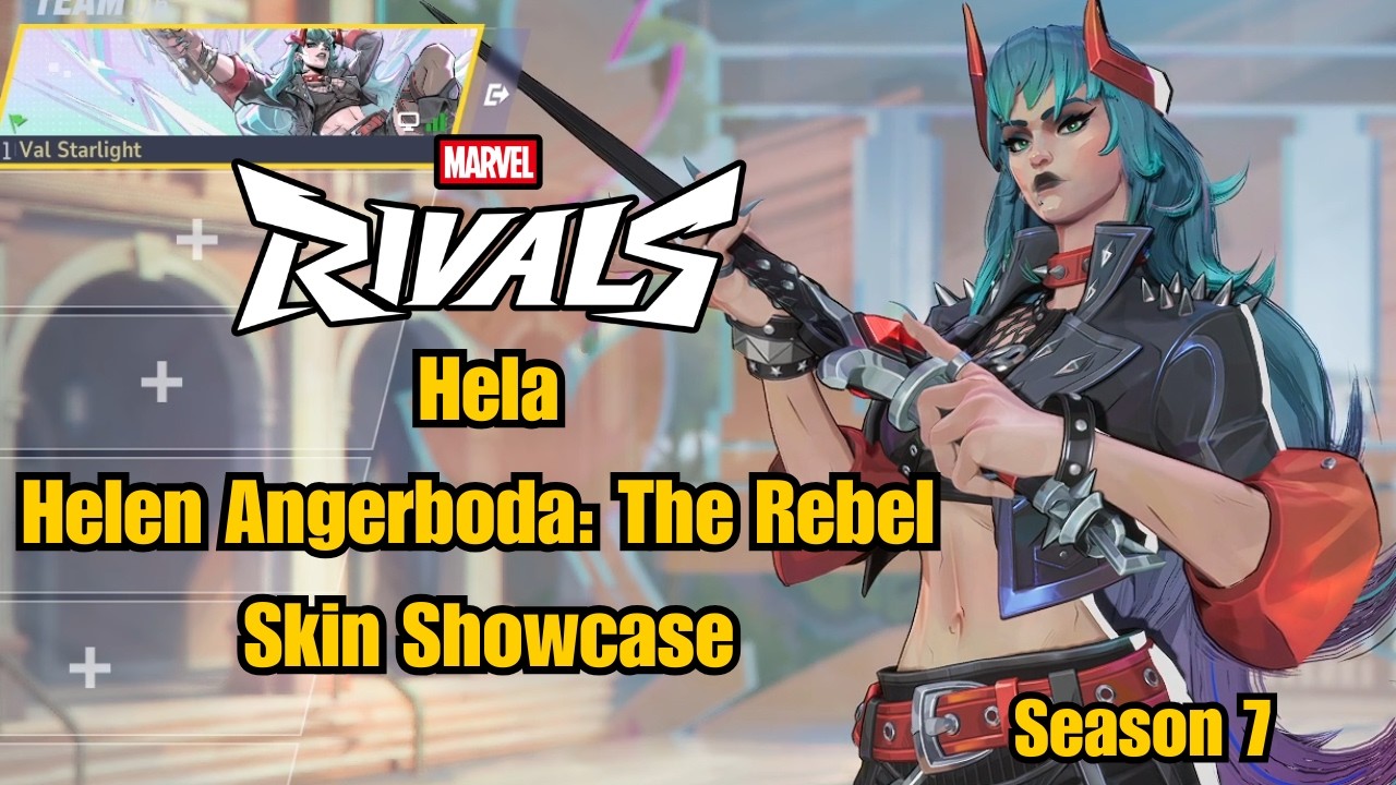 Hela | Helen Angerboda: The Rebel Battle Pass Skin Showcase | Marvel Rivals Gameplay Season 7 EA