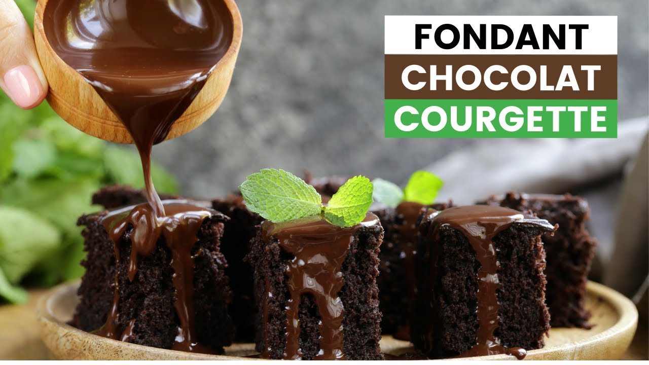 chocolat courgette gourmandise | UN FONDANT SANS GLUTEN SANS LACTOSE - 4 INGRÉDIENTS 🥒🍫