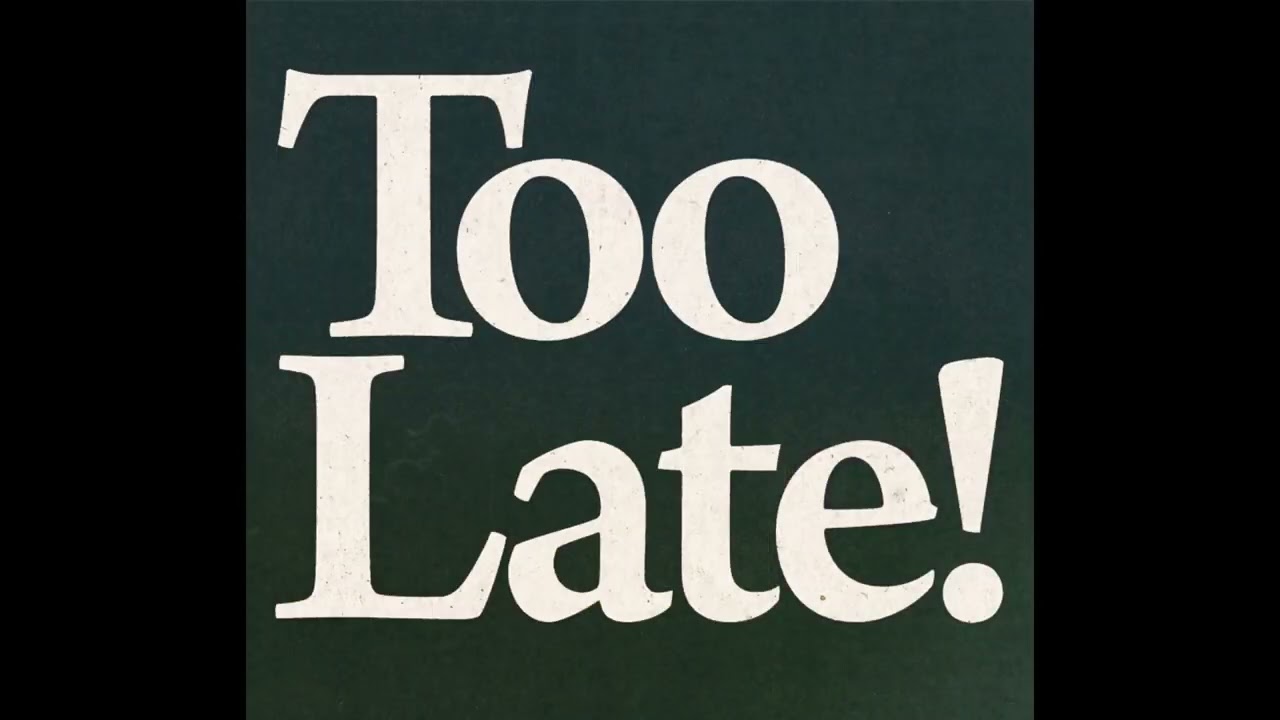 Jackie Hayes, Boyish - Too Late! (Official Visualizer)