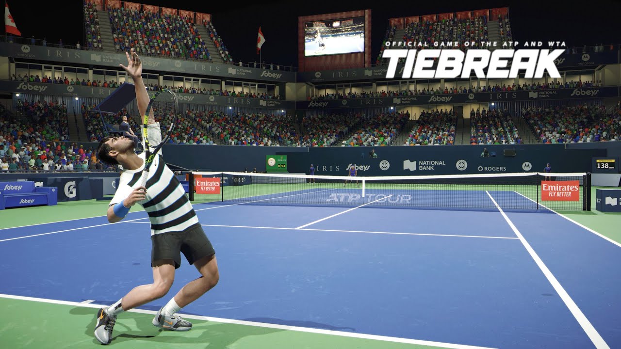 TIEBREAK - Rafael Nadal Vs Carlos Alcaraz I Toronto Masters I Best Of 3 Set Match I Legend AI (PS5)