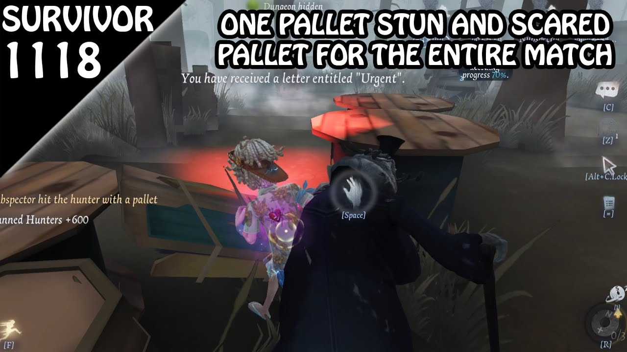 Most hunter use this pallet mind game - Survivor Rank #1118 (Identity v)