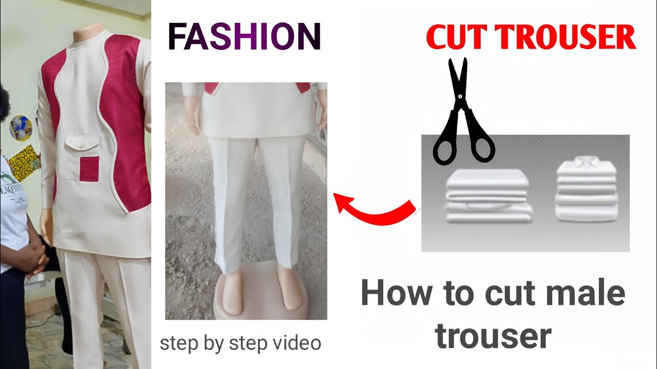 Cut Like a Pro! Male Trouser Cutting Tutorial for Beginners | Sewing Essentials