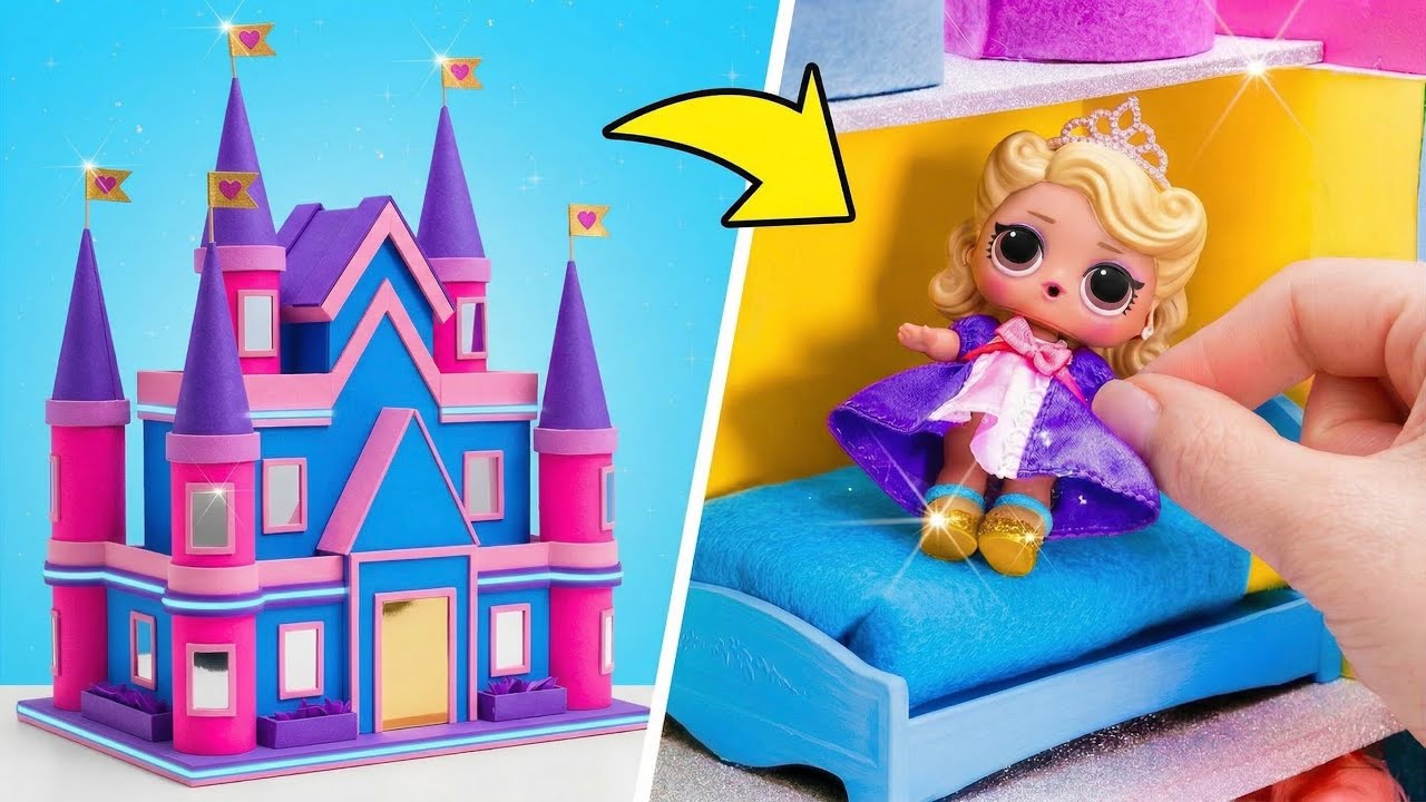 Милый DIY замок для кукол 🏰🌟
