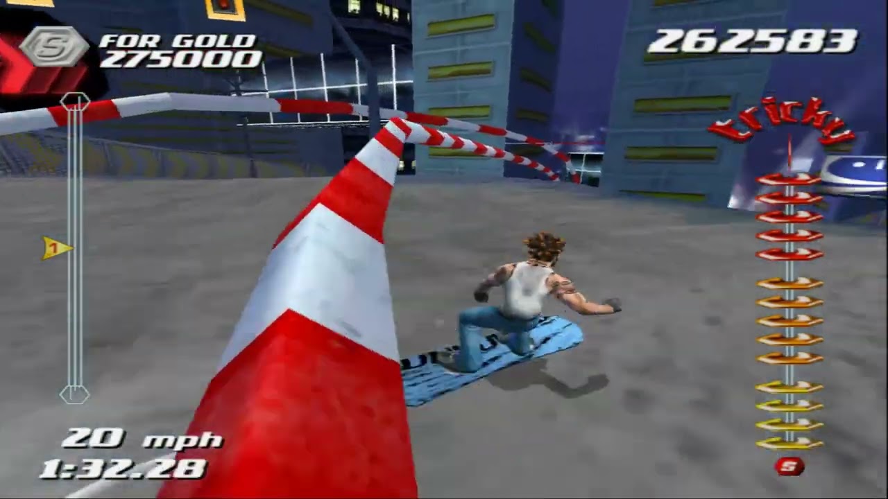 (PS2) SSX 트리키 - 머큐리 시티 : 쇼 오프 모드 (금메달) - 사이몬