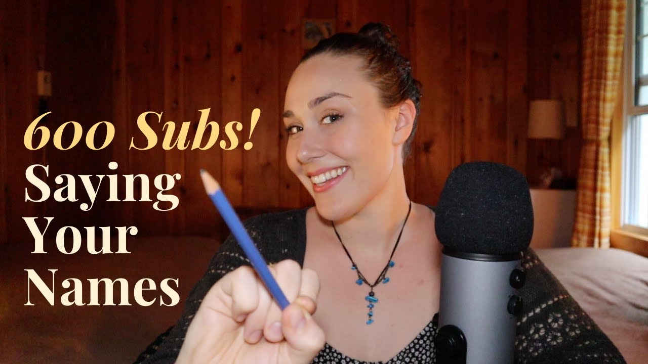 ASMR | 600 Subscribers Special | Pencil Tracing & Saying Your Names | Close Mic Whispers | Daytime |