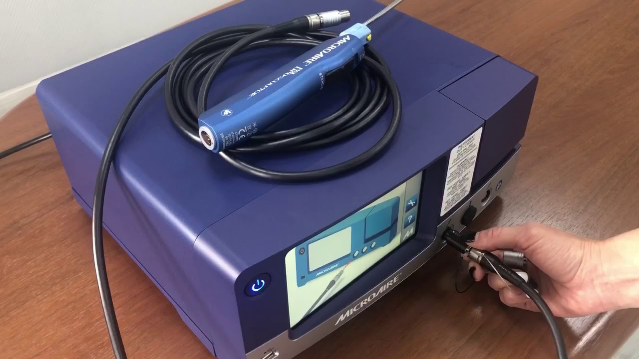 Подключение PAL LipoSculptor - аппарата для вибрационной липосакции от компании MicroAire®Aesthetics