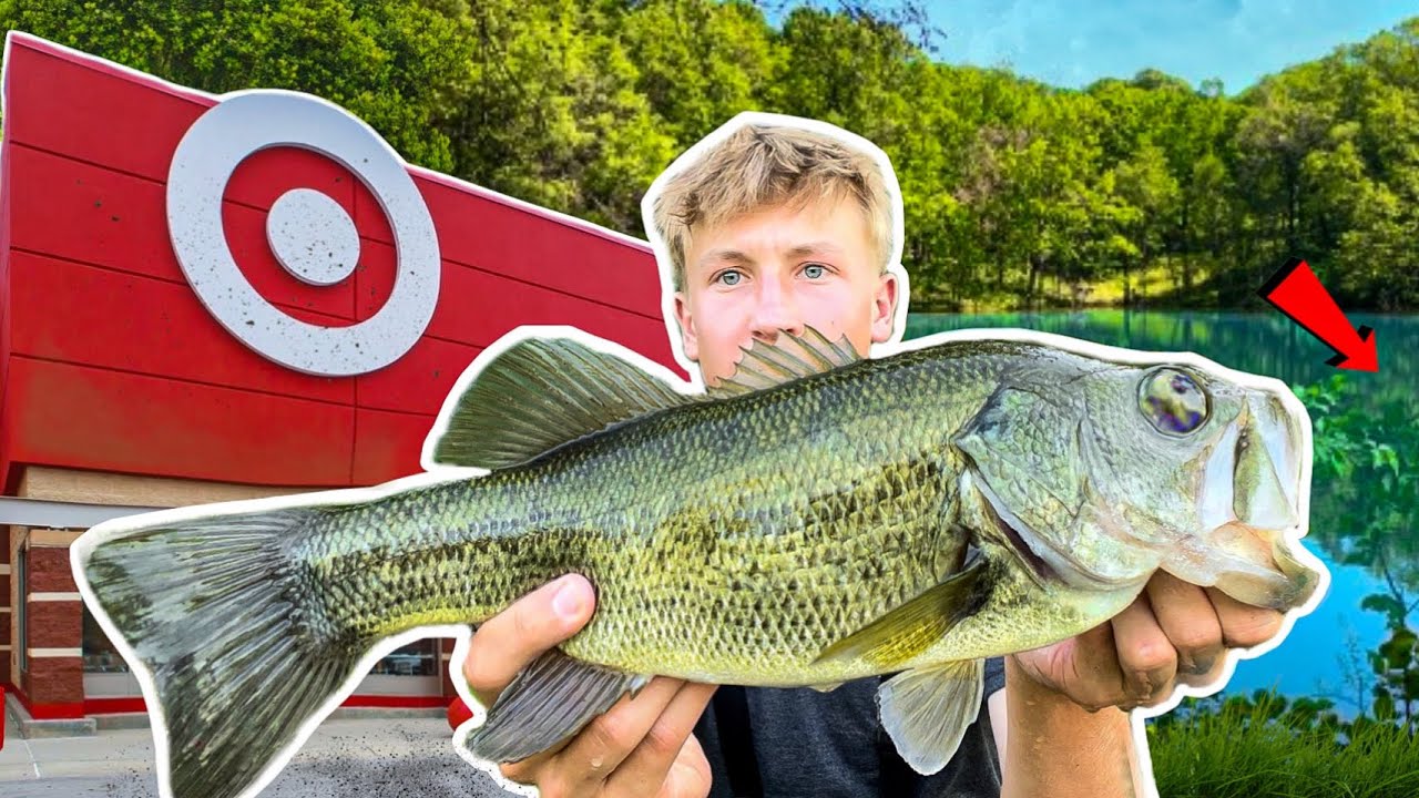 Fishing TARGET’S SECRET Pond for STRANGE Bass!