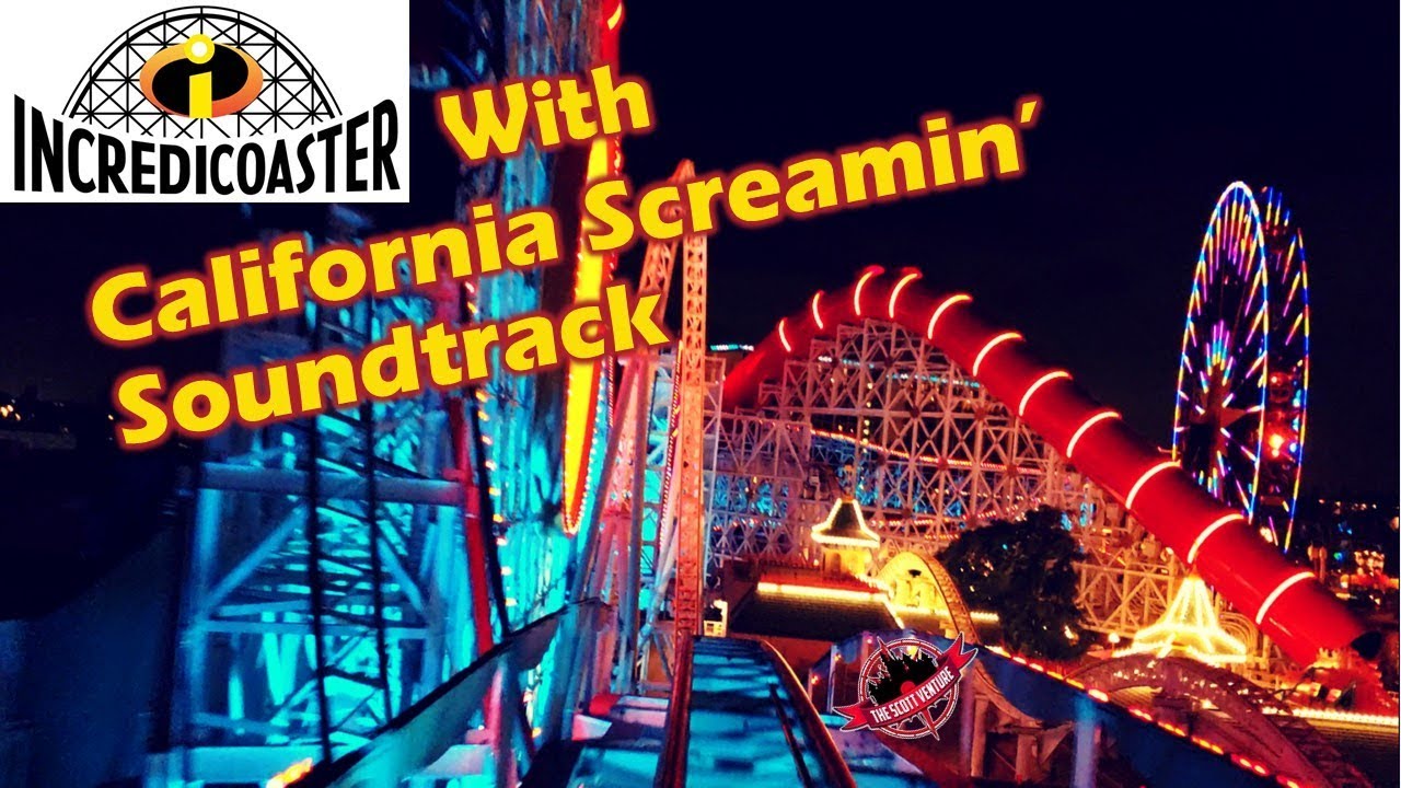 Incredicoaster POV with California Screamin' Music Soundtrack