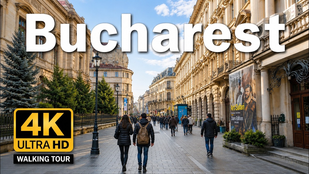Bucharest, Romania 🇷🇴 in 4K: A Walking Tour Through the Heart of Its Enchanting Streets