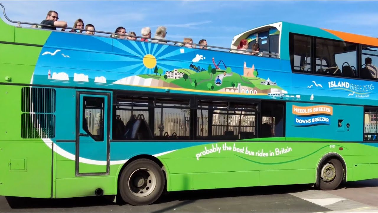 IOW Vectis buses at Ryde IOW.
