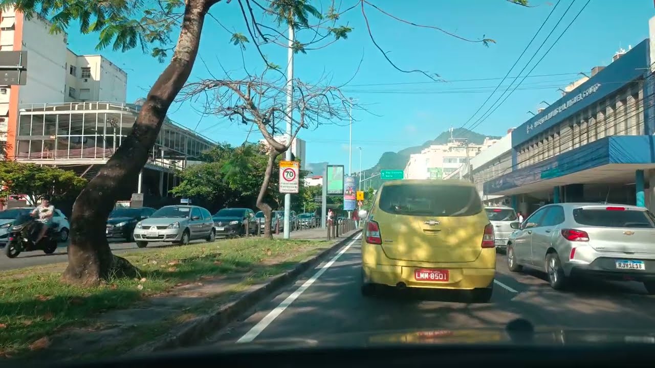 Driving Zona Sul até Barra da Tijuca Rio de Janeiro Brazil
