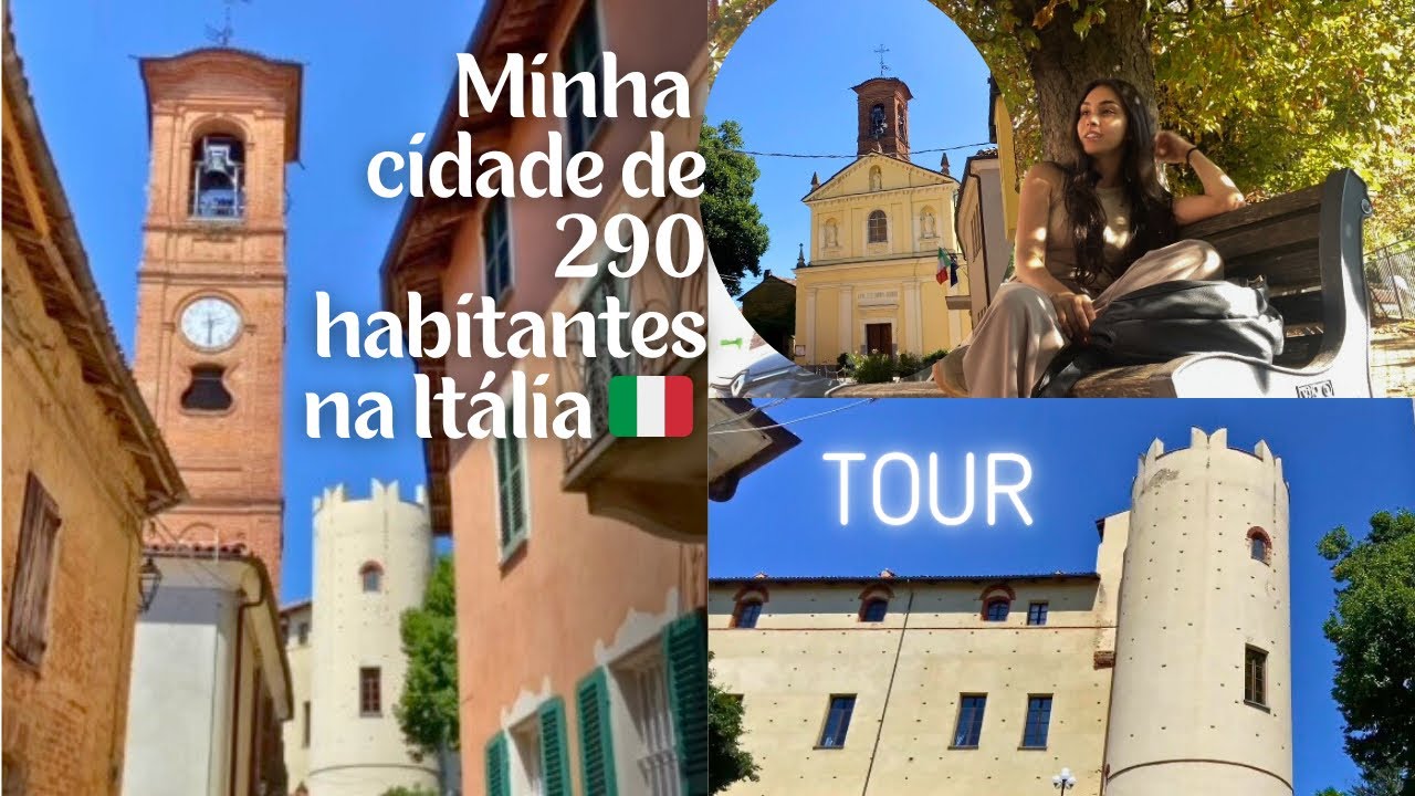 TOUR Pela nossa cidade na Itália de 290 habitantes 🇮🇹🏘️