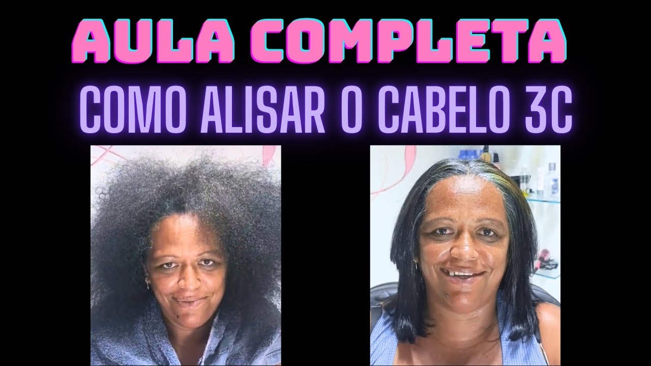 “Transformação Incrível: Como Alisar Cabelo 3C Passo a Passo”