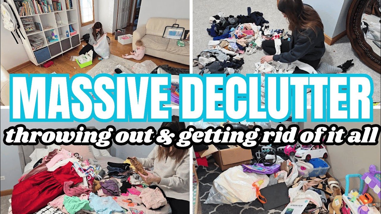 EXTREME DECLUTTER WITH ME 2026 | Throwing It ALL Out | Organize, Declutter, Clean With Me